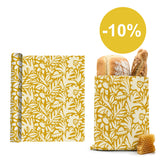 Spar-Set – XL Brotbeutel & Bienenwachstuch-Rolle – Honigsonne