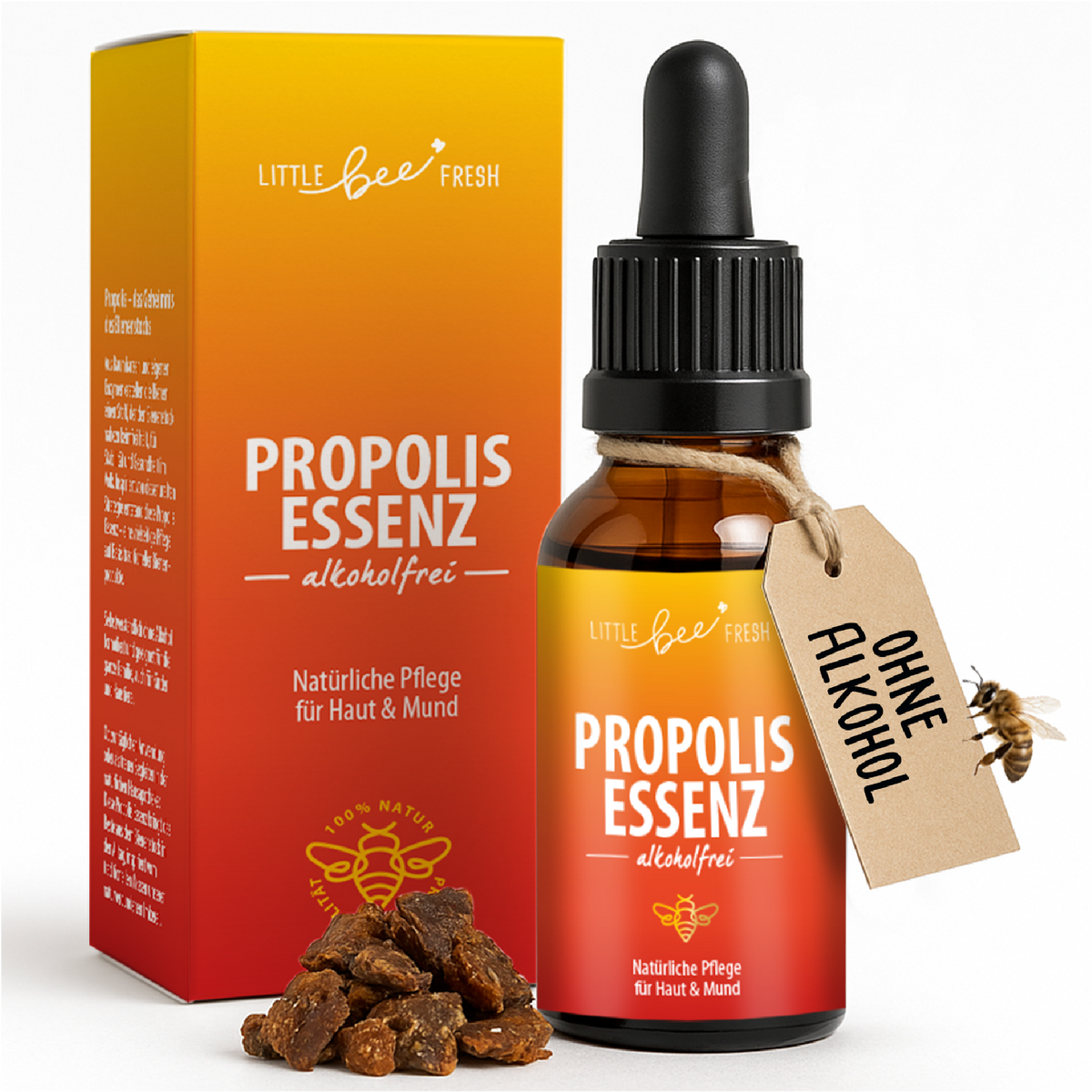 Propolis Essenz - alkoholfrei | natürliche Pflege aus dem Bienenstock