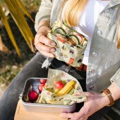Bienenwachstuch Lebensmittel einpacken unterwegs